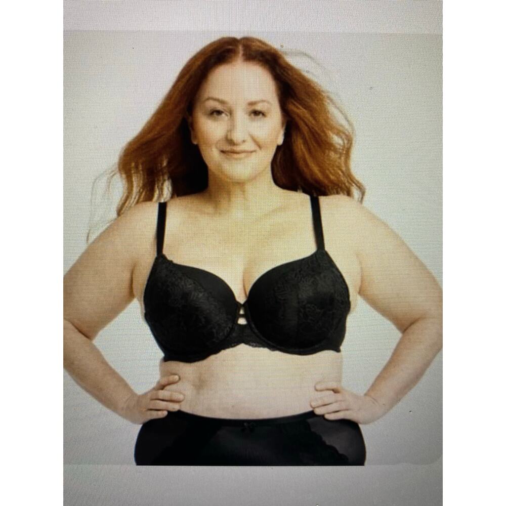 C22 New Auden Women's Black Underwire Bra Adjustable Straps Size 46DD